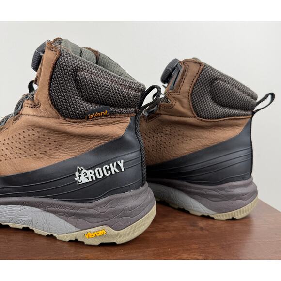 Rocky Summit Elite Event Waterproof Hiking Boots Brown Men’s 11 *NO INSOLES - Picture 6 of 15